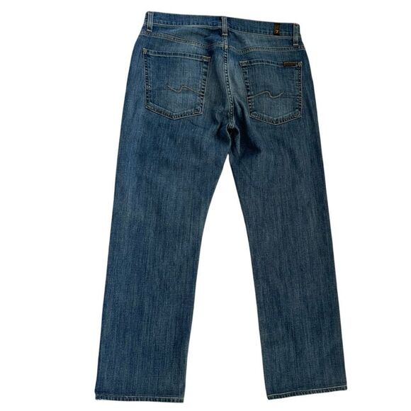 7 For All Mankind Standard Blue Denim Jeans. 31. - Picture 3 of 10